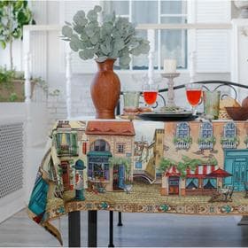 Скатерть «Этель: Италия», 180×150 см, 100% хлопок, саржа 190 г/м²