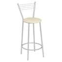Стул барный «Клик Мебель», со спинкой, искусственная кожа, цвет светло - бежевый