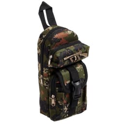 Пенал школьный «Рюкзачок-милитари», на молнии, 2 отделения, МИКС