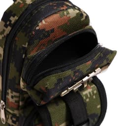 Пенал школьный «Рюкзачок-милитари», на молнии, 2 отделения, МИКС