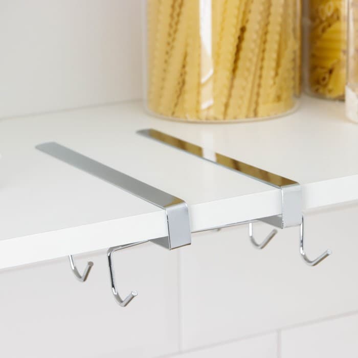 Держатель для кружек подвесной на 10 предметов Доляна, 27.5×14×6.5 см, серебристый