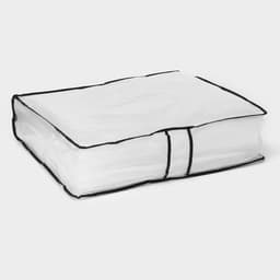 Кофр для хранения вещей, 53×45×15 см, прозрачный, цветной замок