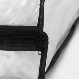 Кофр для хранения вещей, 53×45×15 см, прозрачный, цветной замок