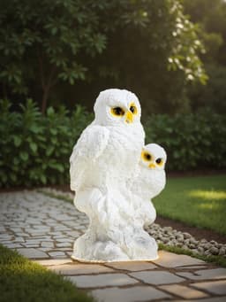 Садовая фигура из гипса «Совы полярные», 36×18×19 см