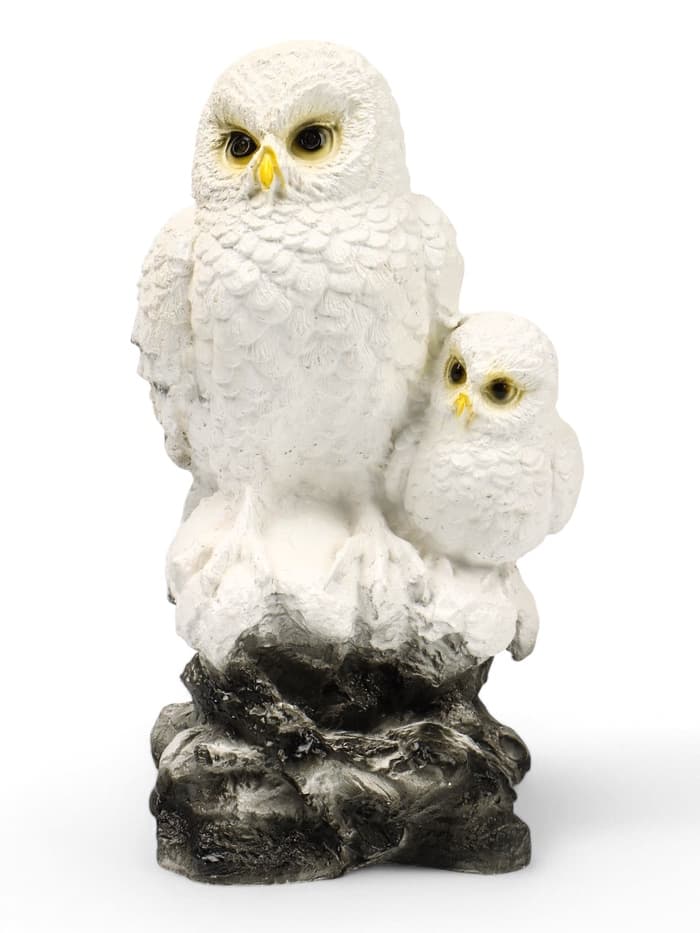 Садовая фигура из гипса «Совы полярные», 36×18×19 см