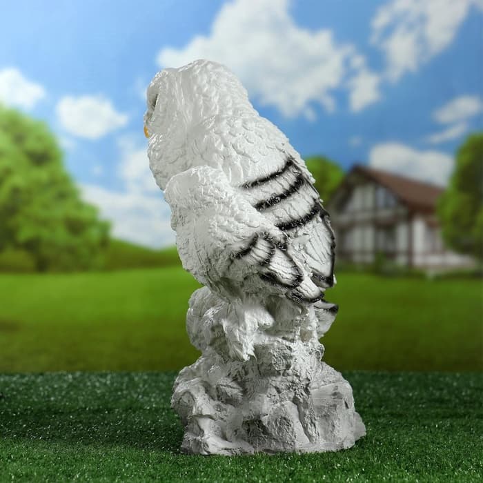 Садовая фигура из гипса «Совы полярные», 36×18×19 см