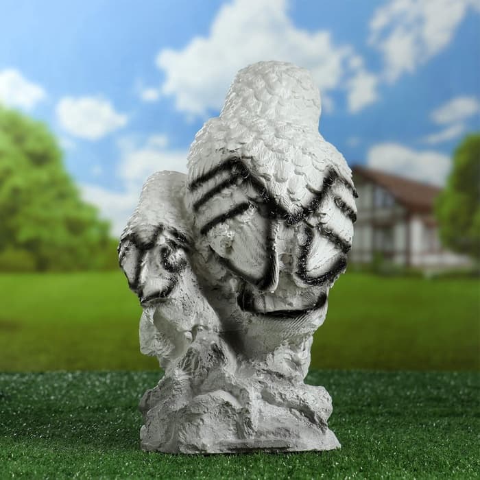 Садовая фигура из гипса «Совы полярные», 36×18×19 см