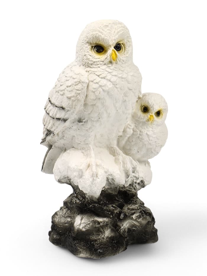 Садовая фигура из гипса «Совы полярные», 36×18×19 см