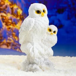 Садовая фигура из гипса «Совы полярные», 36×18×19 см