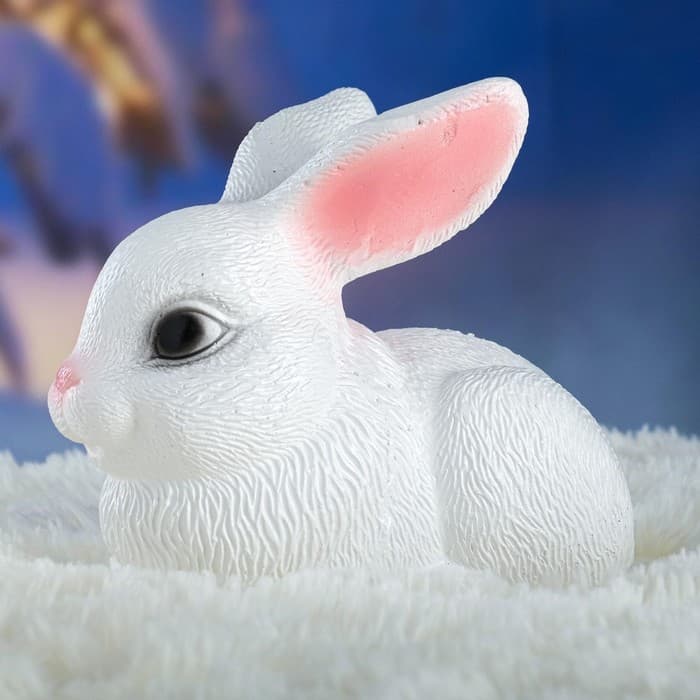 Копилка для денег «Зайчик», гипс, белый, 18×11×15 см