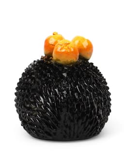 Садовая фигура из гипса «Еж с яблоками», 14×19×16 см