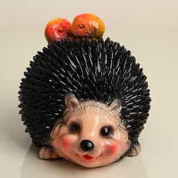 Садовая фигура из гипса «Еж с яблоками», 14×19×16 см