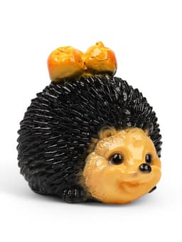 Садовая фигура из гипса «Еж с яблоками», 14×19×16 см