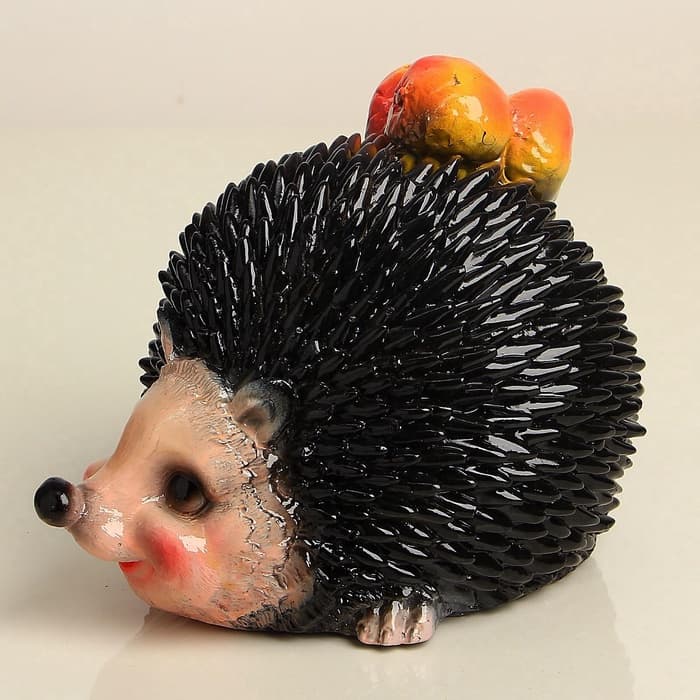 Садовая фигура из гипса «Еж с яблоками», 14×19×16 см