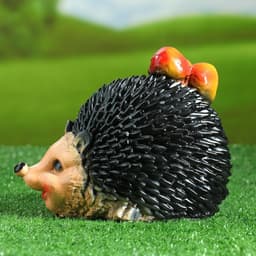 Садовая фигура из гипса «Еж с яблоками», 14×19×16 см