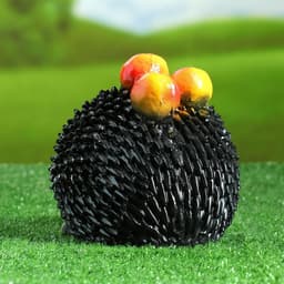 Садовая фигура из гипса «Еж с яблоками», 14×19×16 см