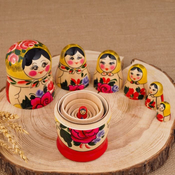 Матрёшка дерево «Семёновская», 7-и кукольная, высшая категория