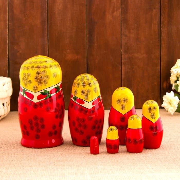 Матрёшка дерево «Семёновская», 7-и кукольная, высшая категория