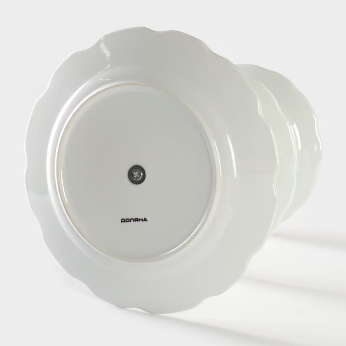 Этажёрка для фруктов и десертов Доляна «Роспись», 3 яруса, d=15/17.8/22.8 см, керамика, разноцветная