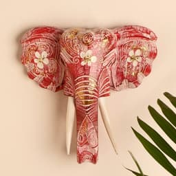 Сувенир «Голова слона», 28×26×10.5 см, дерево