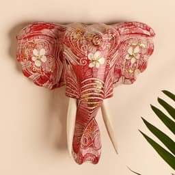 Сувенир «Голова слона», 28×26×10.5 см, дерево