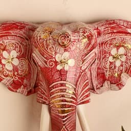 Сувенир «Голова слона», 28×26×10.5 см, дерево