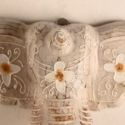 Сувенир «Голова слона», 28×26×10.5 см, дерево