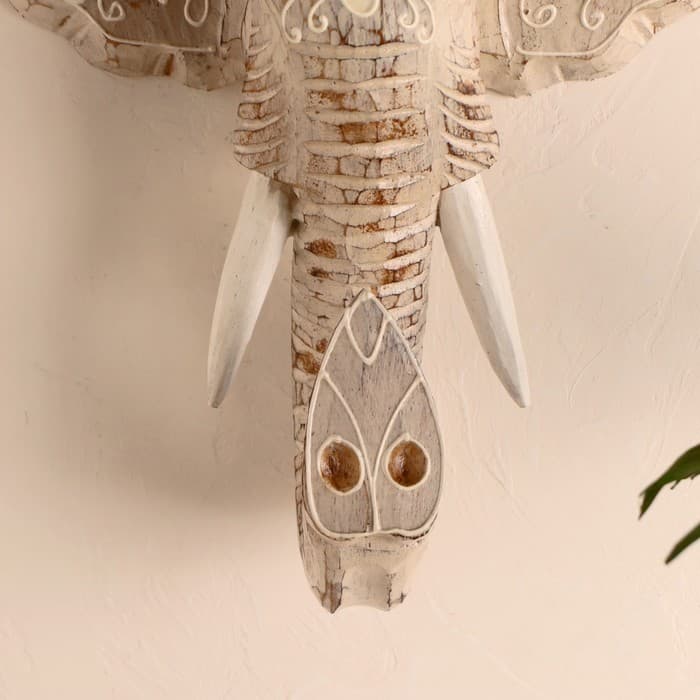 Сувенир «Голова слона», 28×26×10.5 см, дерево