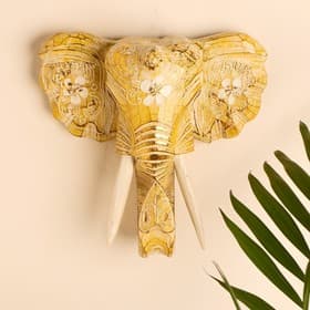 Сувенир «Голова слона», 28×26×10.5 см, дерево