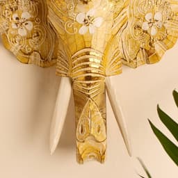 Сувенир «Голова слона», 28×26×10.5 см, дерево