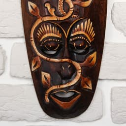 Маска «Геккон», 30×13×2 см, дерево