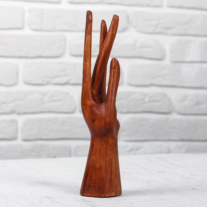 Подставка для колец «Классика», 5×6×25 см, дерево