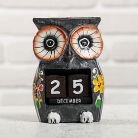 Календарь деревянный «Сова», 8.5×6×13 см