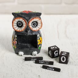 Календарь деревянный «Сова», 8.5×6×13 см