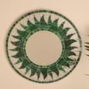 Панно зеркальное «Бежевое солнце», 40×1×40 см