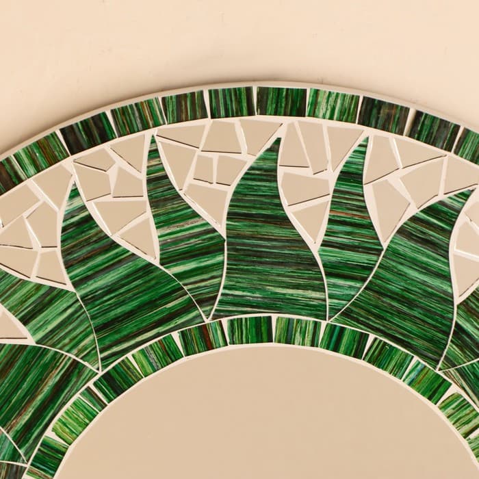 Панно зеркальное «Бежевое солнце», 40×1×40 см