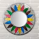 Панно зеркальное «Разноцветное солнце», 60×1×60 см