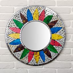 Панно зеркальное «Разноцветное солнце», 60×1×60 см