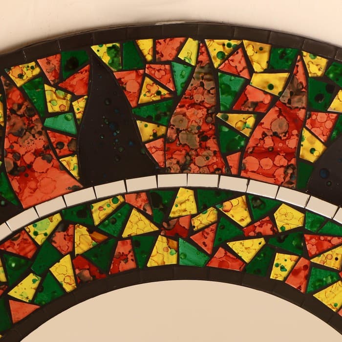 Панно зеркальное «Три круга», 60×1×60 см