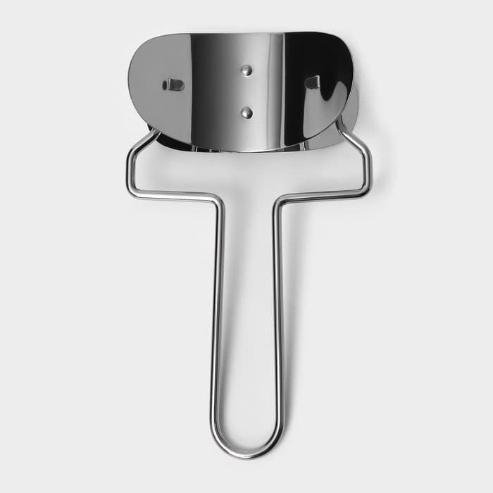 Ролик для вырезания кругов из теста Доляна, d=8 см, нержавеющая сталь, серебристый