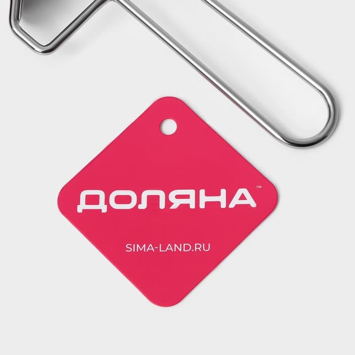 Ролик для вырезания кругов из теста Доляна, d=8 см, нержавеющая сталь, серебристый