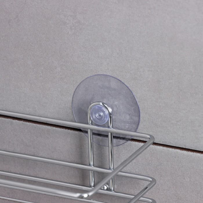 Полка на вакуумных присосках Доляна, 25×11×7 см