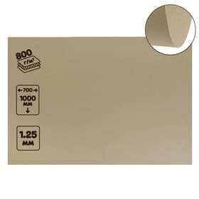 Картон переплётный (обложечный) 1.25 мм, 70×100 см, 800 г/м², серый
