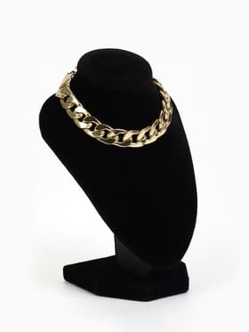 Бюст для украшений QF, 10×9×15 см, h=15 см, чёрный