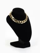 Бюст для украшений QF, 10×9×15 см, h=15 см, чёрный