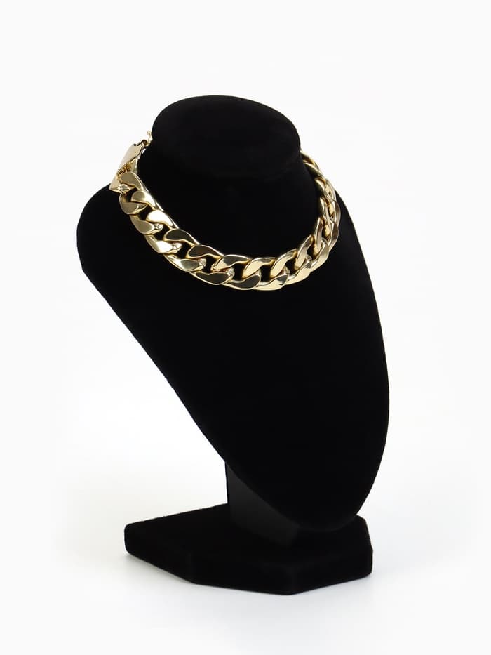 Бюст для украшений QF, 10×9×15 см, h=15 см, чёрный