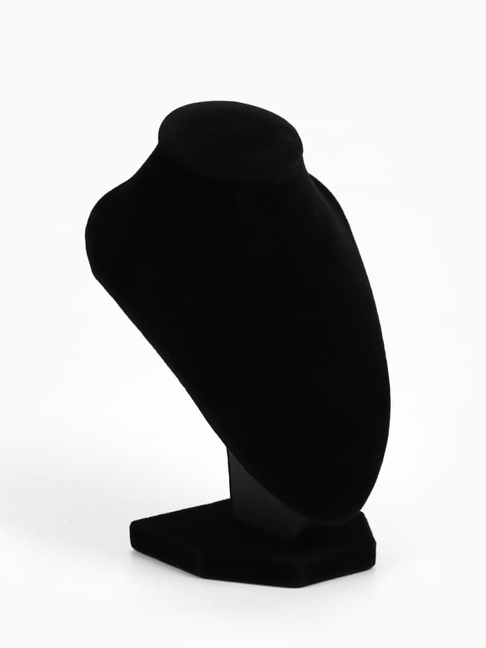 Бюст для украшений QF, 10×9×15 см, h=15 см, чёрный