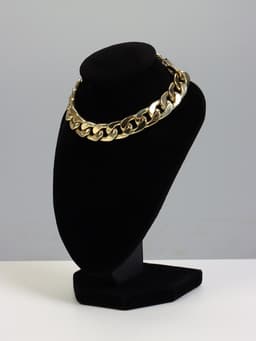 Бюст для украшений QF, 10×9×15 см, h=15 см, чёрный