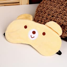 Подушка для путешествий на шею «Мишка», с маской для сна