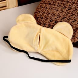 Подушка для путешествий на шею «Мишка», с маской для сна